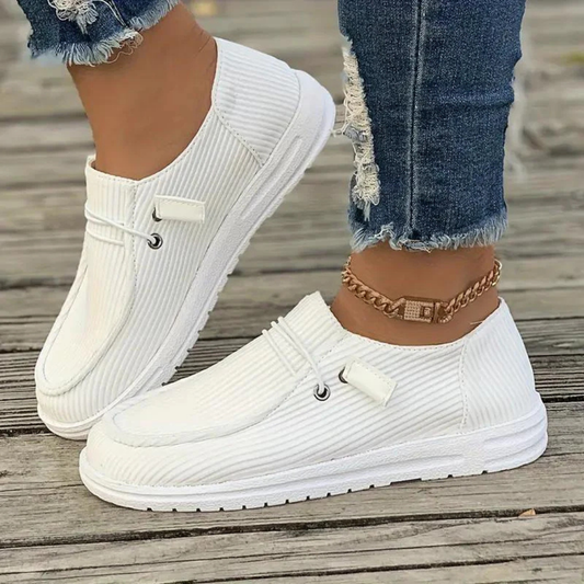 Corina | Zapatillas casual para mujer con cordones y tejido