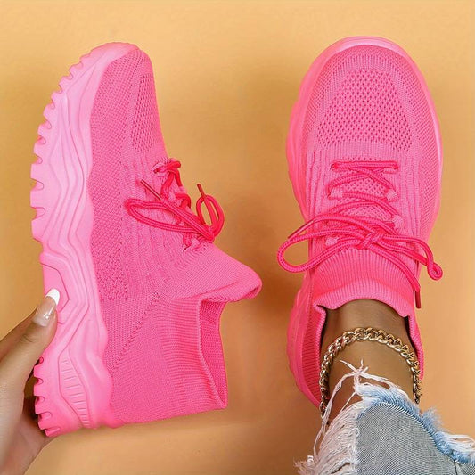 Carolina | Zapatillas ortopédicas con tejido de punto y cordones