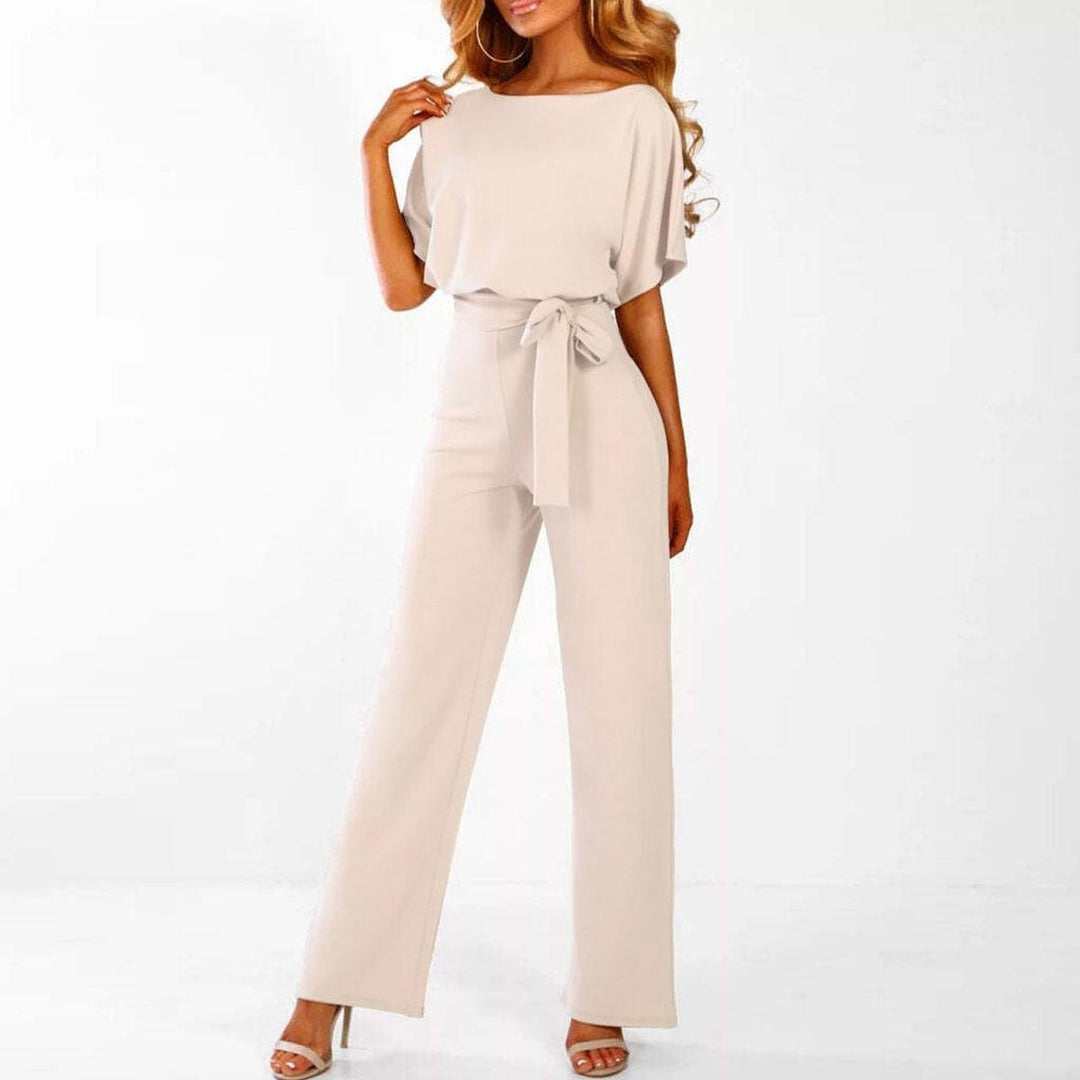 Carla | Mono elegante de verano con cinturón y pierna ancha
