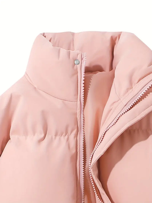 Paloma | Abrigo acolchado para mujer con capucha y cremallera