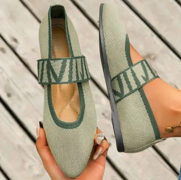 Rebeca | Bailarinas estampadas de primavera para mujer con tira