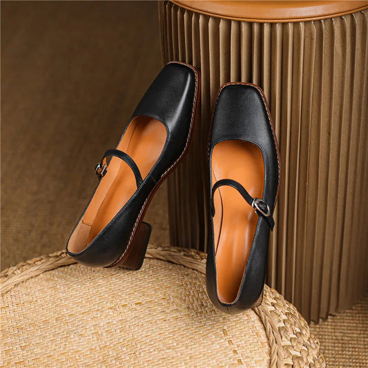 Brionda | Zapatos de tacón bloque con tira para mujer de invierno y primavera