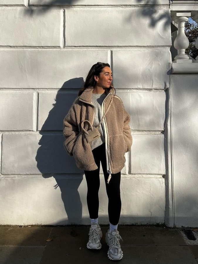 Daniela | Chaqueta polar oversize para mujer con tejido cálido