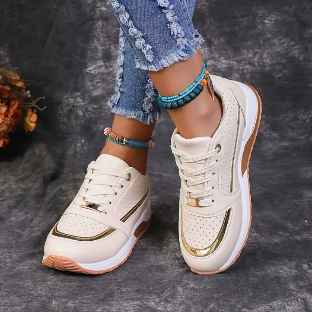 Odelia | Zapatillas deportivas casuales de mujer con cordones | Modernas