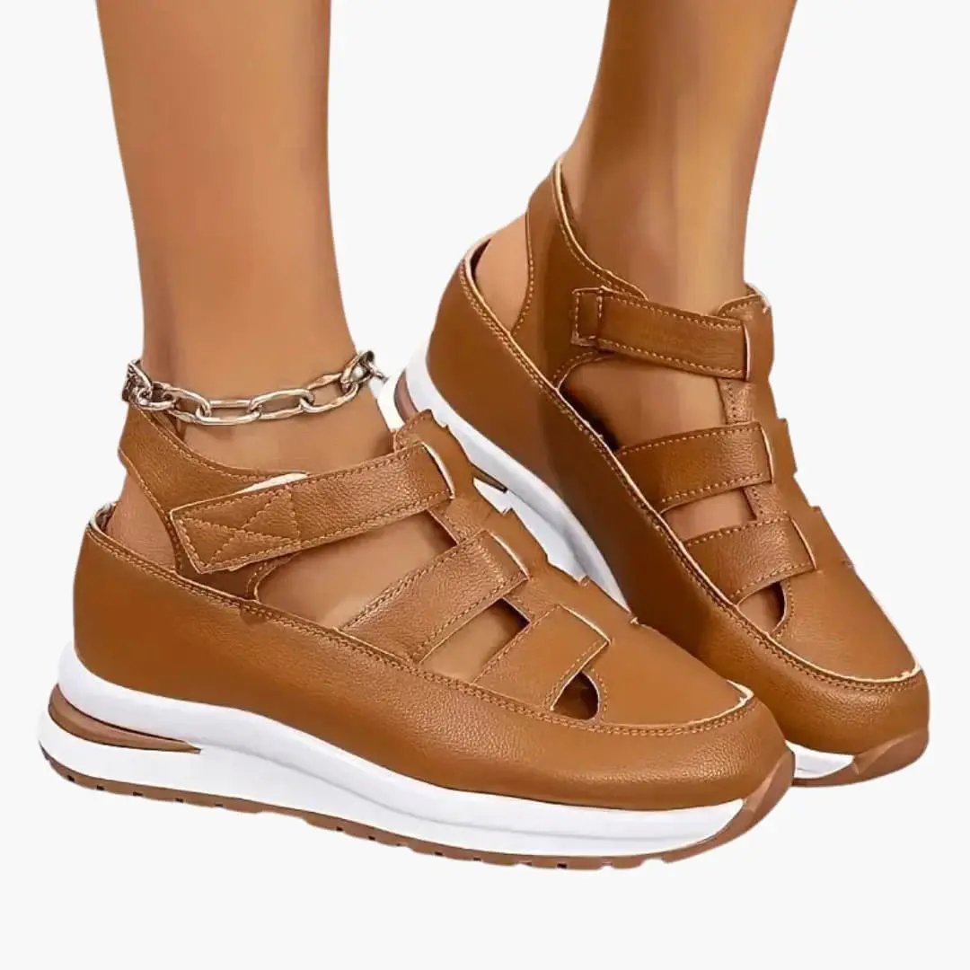 Consuelo | Sandalias ortopédicas para mujer con tiras ajustables y textura