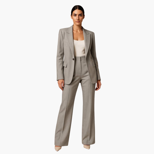 Noemi | Conjunto de boda para mujer con blazer y pierna ancha