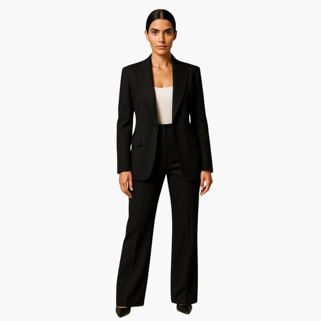 Noemi | Conjunto de boda para mujer con blazer y pierna ancha