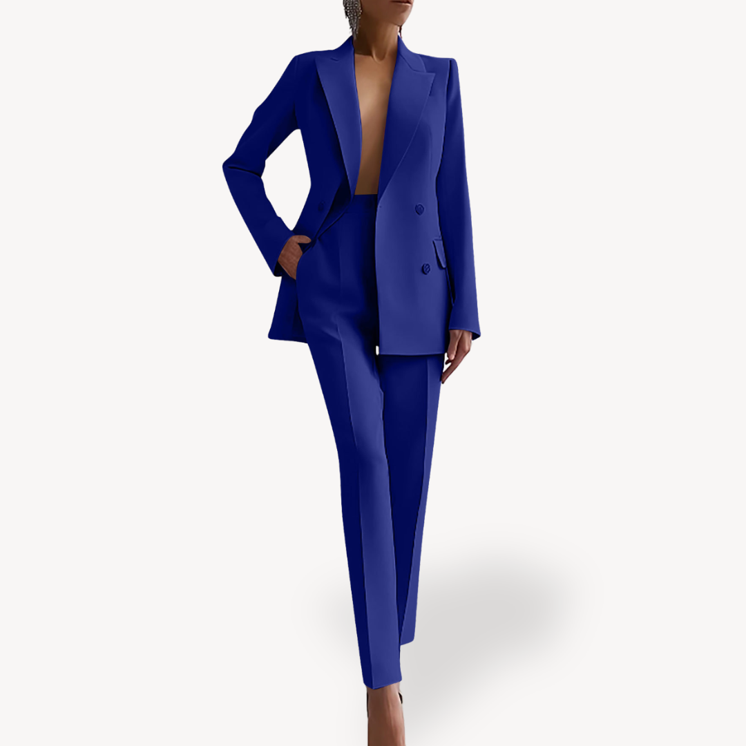 Verena | Conjunto de primavera formal con traje y blazer largo para mujer