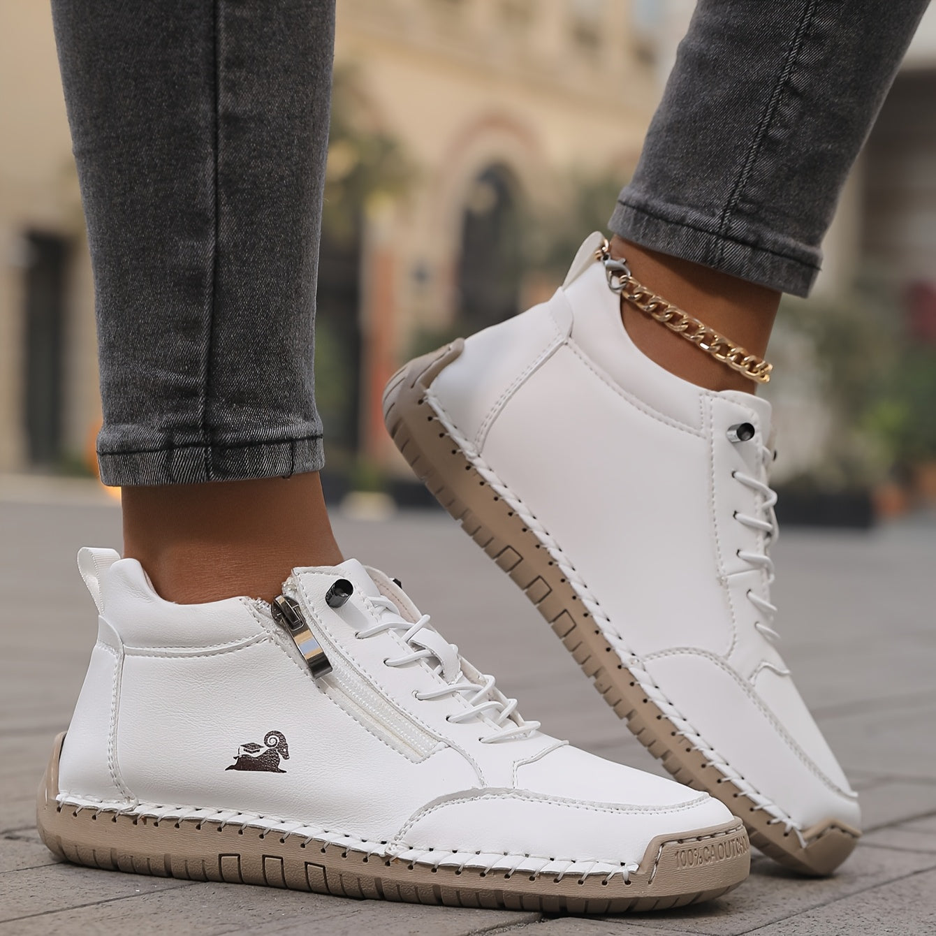 Chantal | Zapatillas deportivas elegantes de primavera para mujer con cremallera