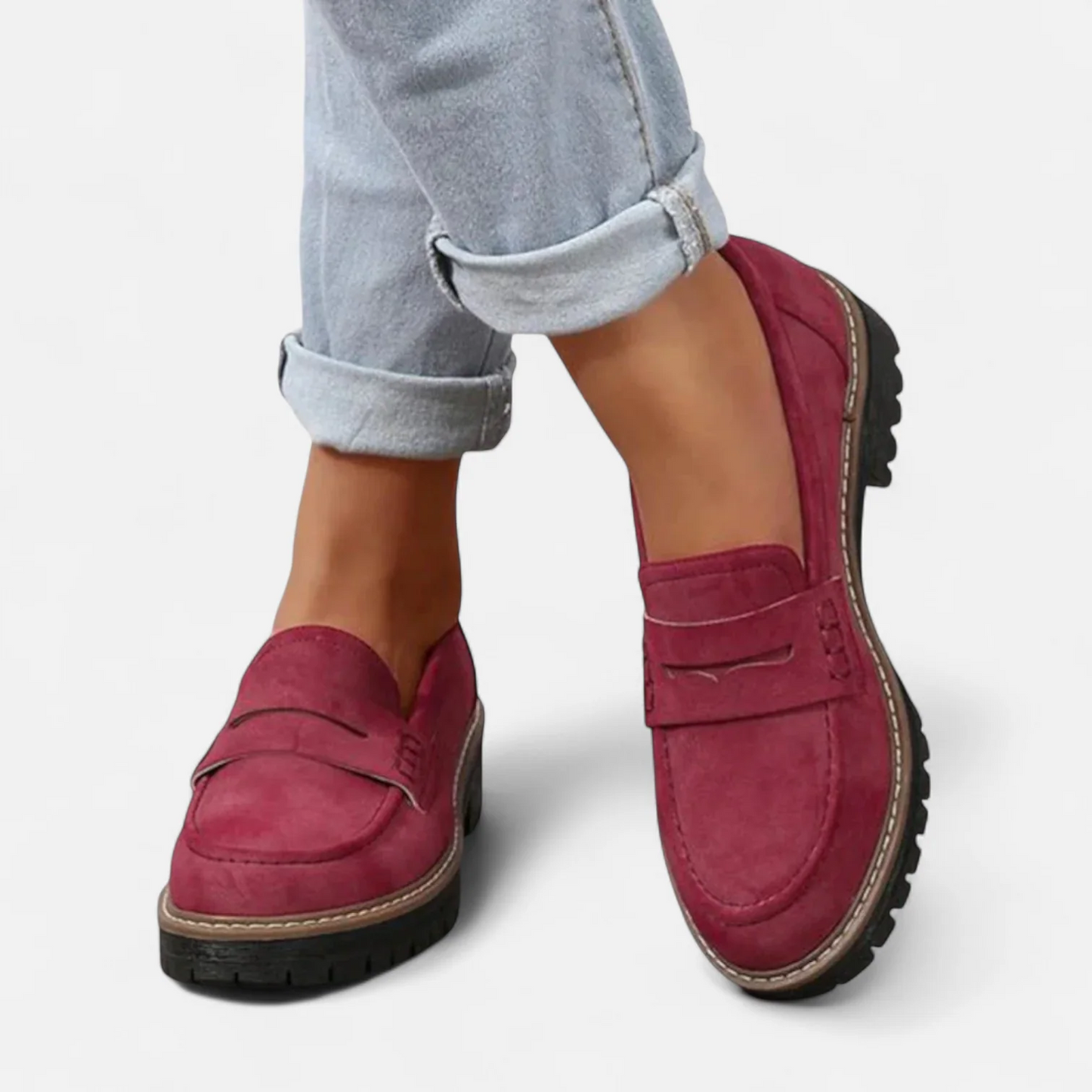 Elmira | Mocasines para mujer con suela gruesa y diseño clásico moderno