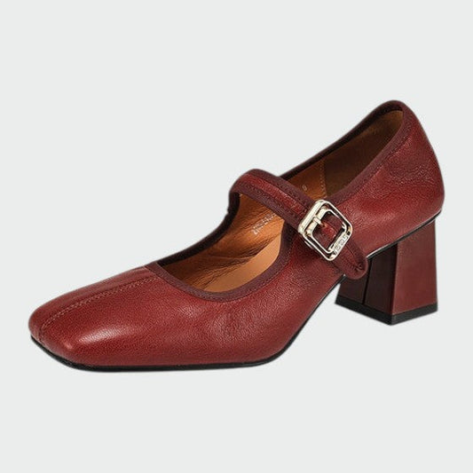 Milivia | Zapatos Mary Jane con tacón grueso elegante