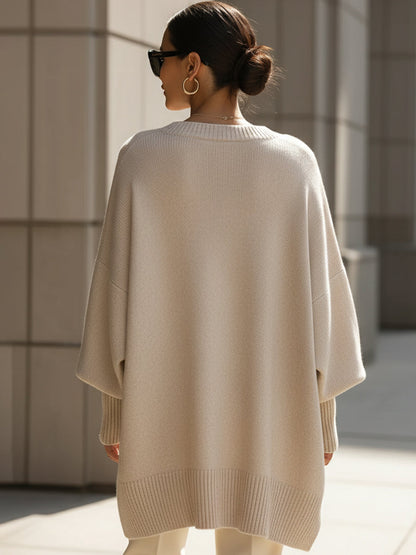 Palomares | Jersey oversize para mujer con mangas anchas suave y amplio | Cálido