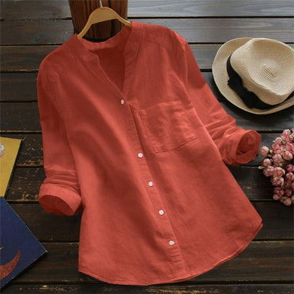Velora | Blusa para mujer con botones y diseño relajado de estilo casual