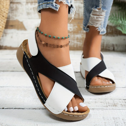 Lola | Keilsandaletten für Damen mit Plateau und gepolsterter Sohle  