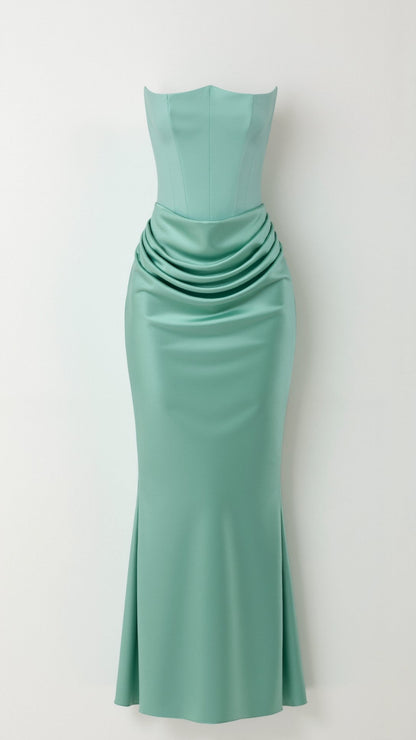 Florena | Vestido maxi de boda con silueta columna elegante para mujer