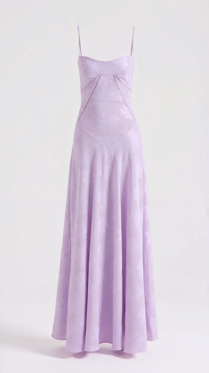 Nadia | Vestido maxi lencero para mujer invitada de boda