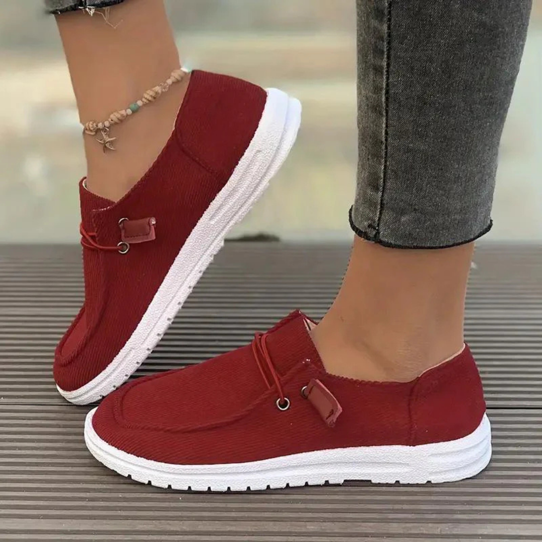 Corina | Zapatillas casual para mujer con cordones y tejido