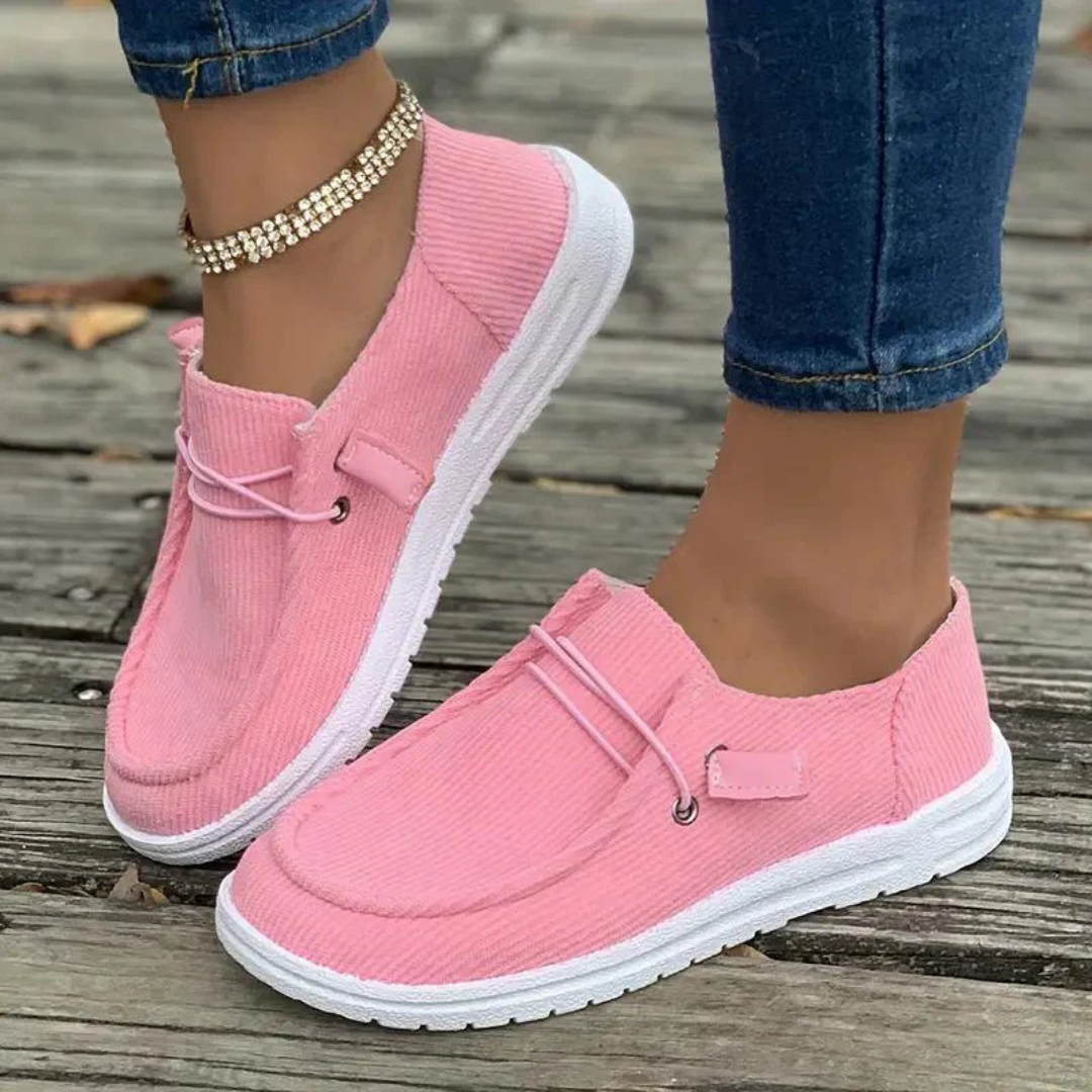 Corina | Zapatillas casual para mujer con cordones y tejido