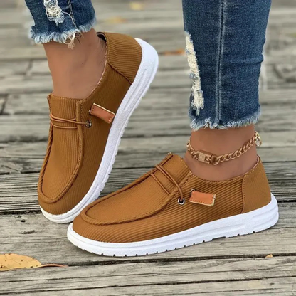 Corina | Zapatillas casual para mujer con cordones y tejido