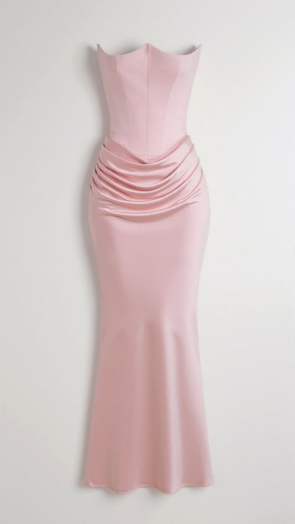 Florena | Vestido maxi de boda con silueta columna elegante para mujer