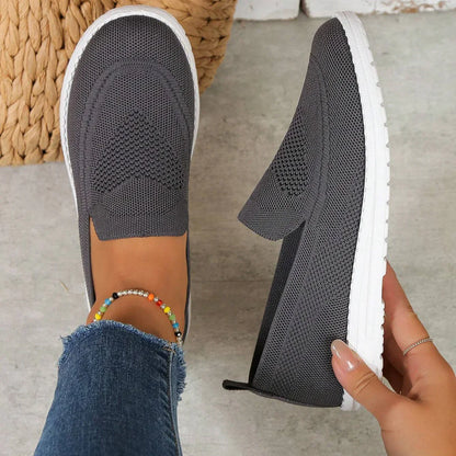 Claria | Zapatillas casual para mujer sin cordones con tejido transpirable