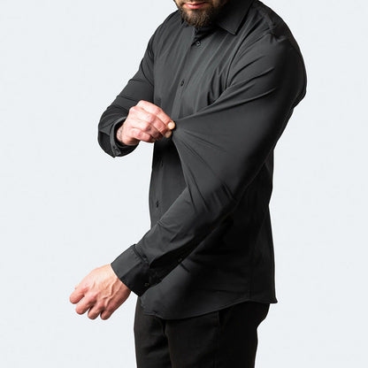 Zacarías | Camisa clásica de hombre de manga larga y corte ajustado | Slim