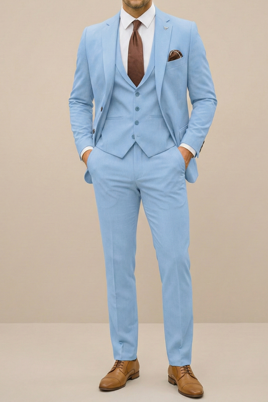 Sebastian | Elegante traje para hombre slim fit de tres piezas