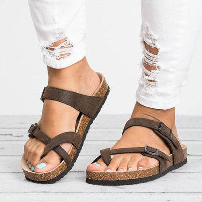 Lorena | Orthopädische Sandalen mit verstellbaren Riemen und Schnallen  