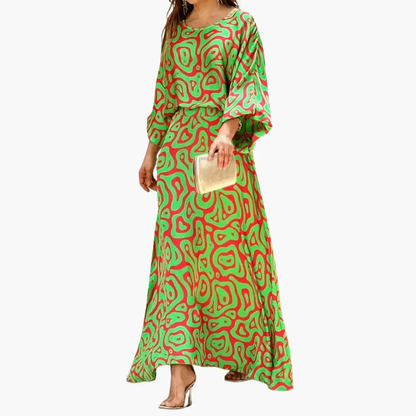 Gabriela | Women's maxi dress with boho-style print