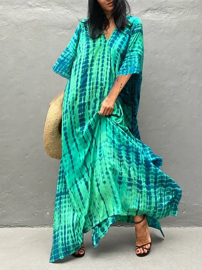 Katy | Women's Long Summer Kaftan Dress