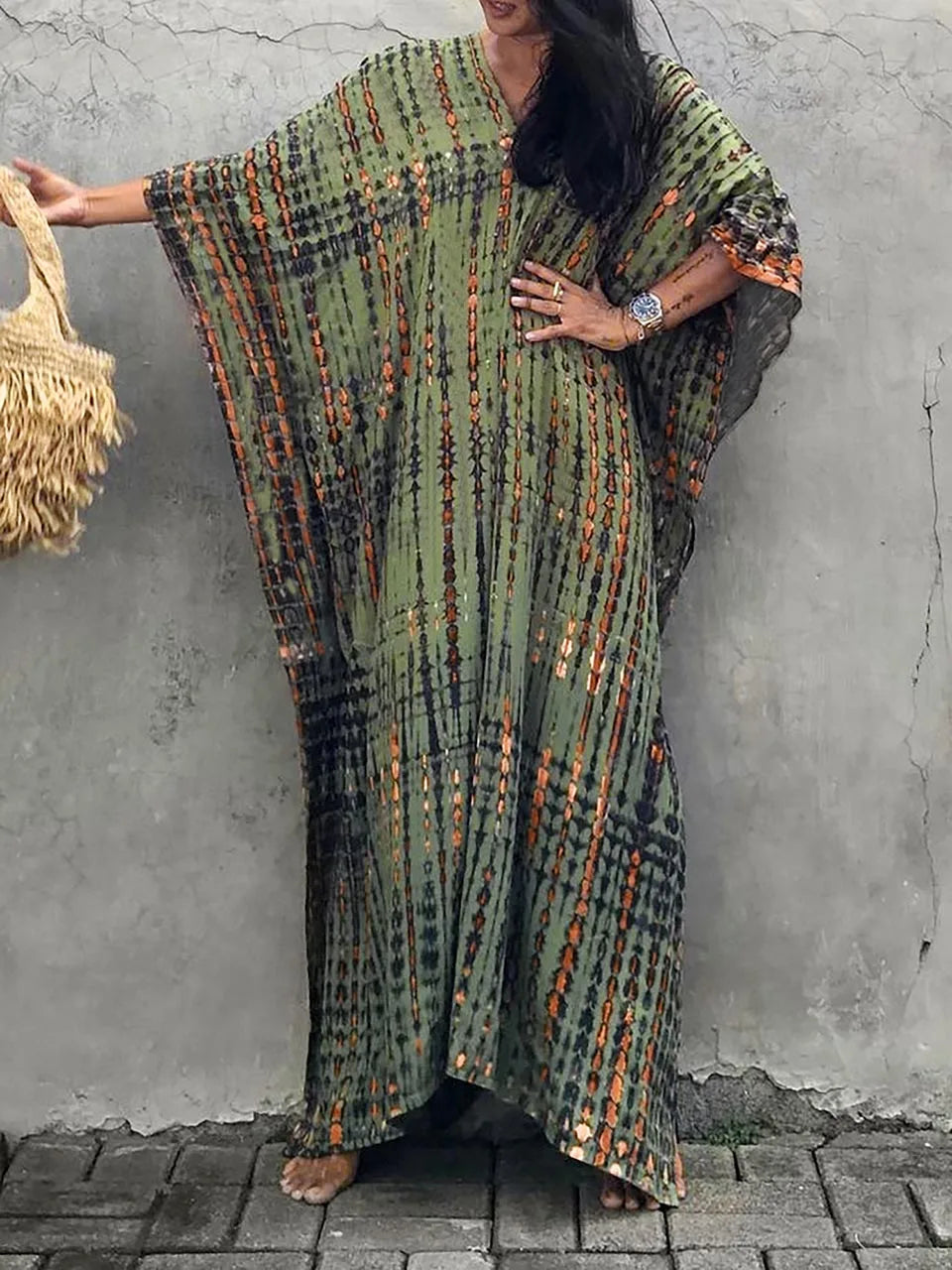 Katy | Women's Long Summer Kaftan Dress