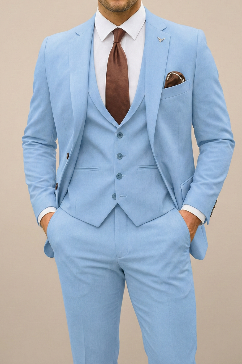 Sebastian | Eleganter dreiteiliger Slim-Fit-Anzug für Herren