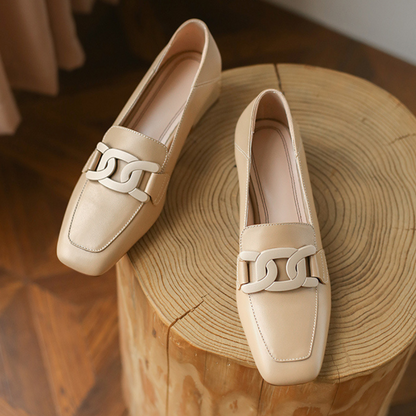 Clarisse | Damen-Mokassins mit niedrigem Absatz und elegantem Design  