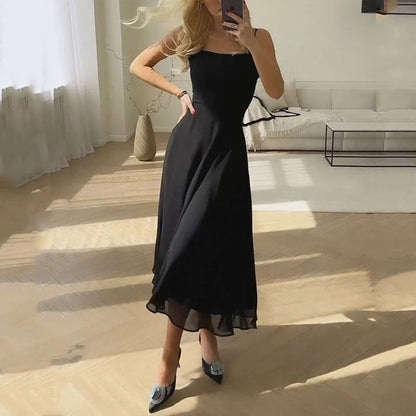 Maura | Vestido midi con escote cuadrado para mujer invitada de boda