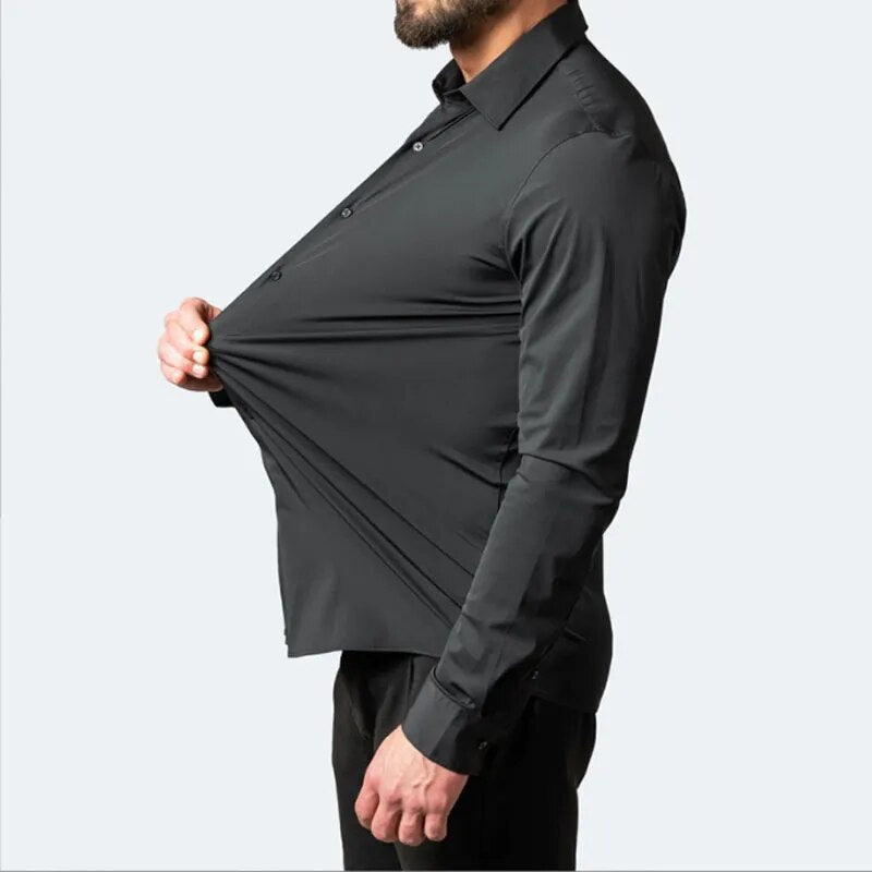 Fausto | Formelles Hemd mit flexiblem Sitz und langen Ärmeln  