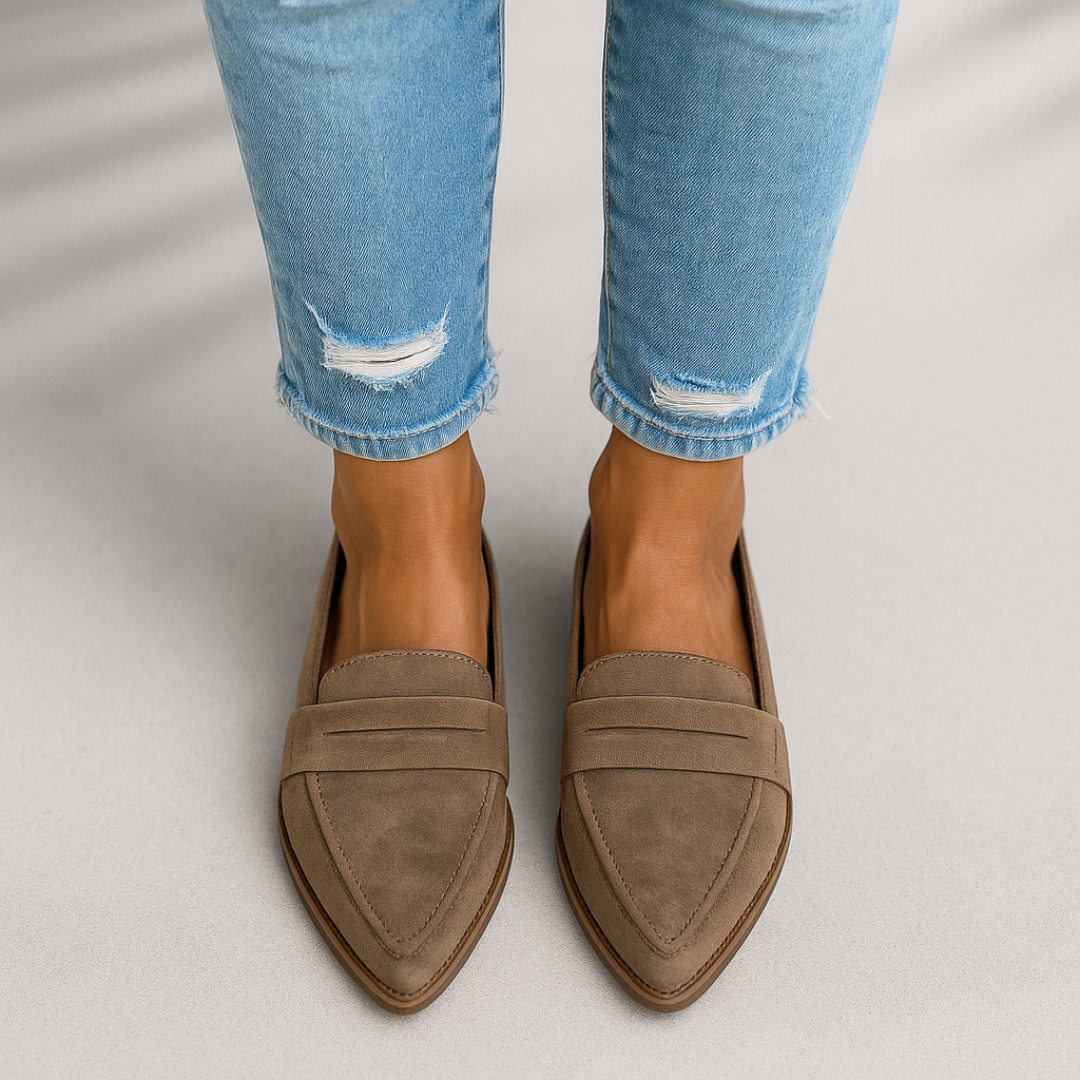 Dorela | Mocasines para mujer con diseño delgado y puntera fina
