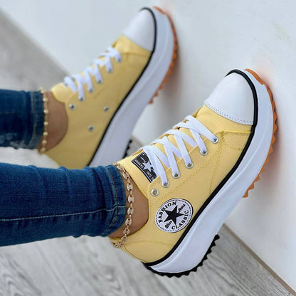 Pilar | Zapatillas ortopédicas con cordones y suela gruesa