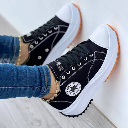 Pilar | Zapatillas ortopédicas con cordones y suela gruesa