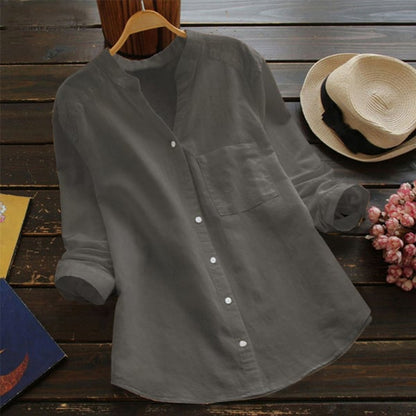 Velora | Blusa para mujer con botones y diseño relajado de estilo casual
