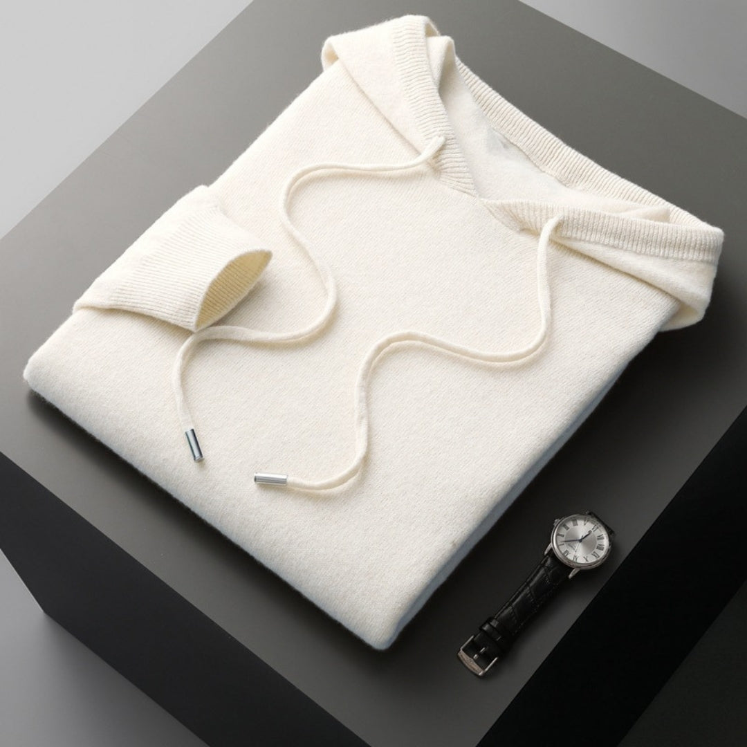 Aitor | Jersey de cachemir con capucha para hombre de primavera