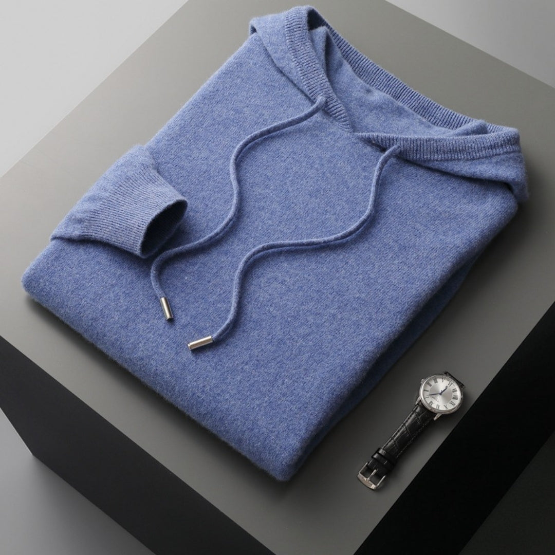 Aitor | Jersey de cachemir con capucha para hombre de primavera
