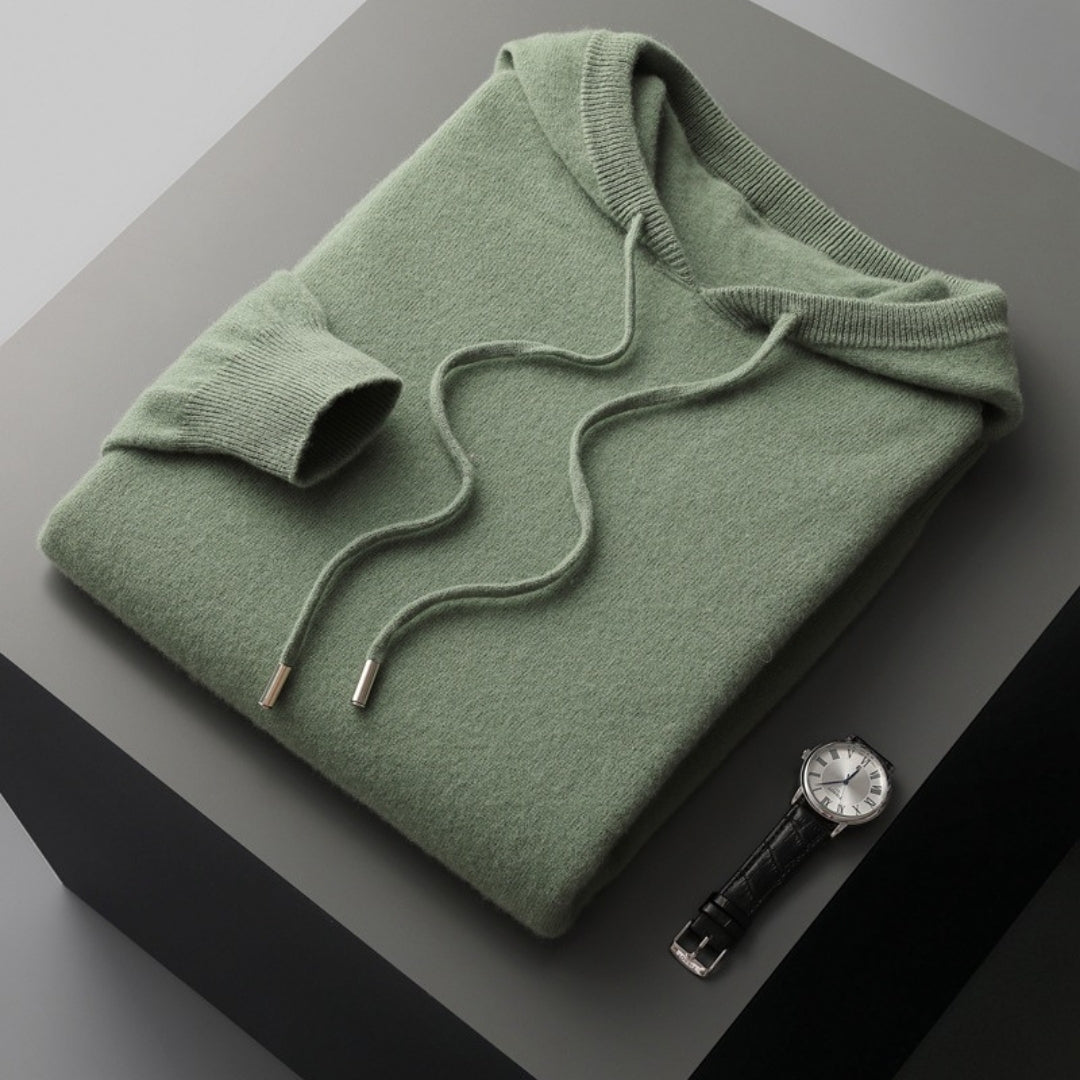 Aitor | Jersey de cachemir con capucha para hombre de primavera