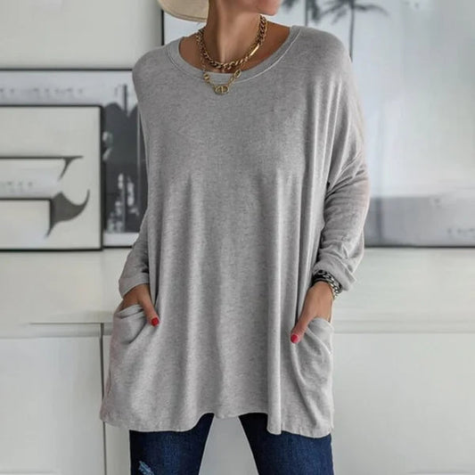 Aris | Blusa de Manga Larga con Ajuste Relajado para Mujer