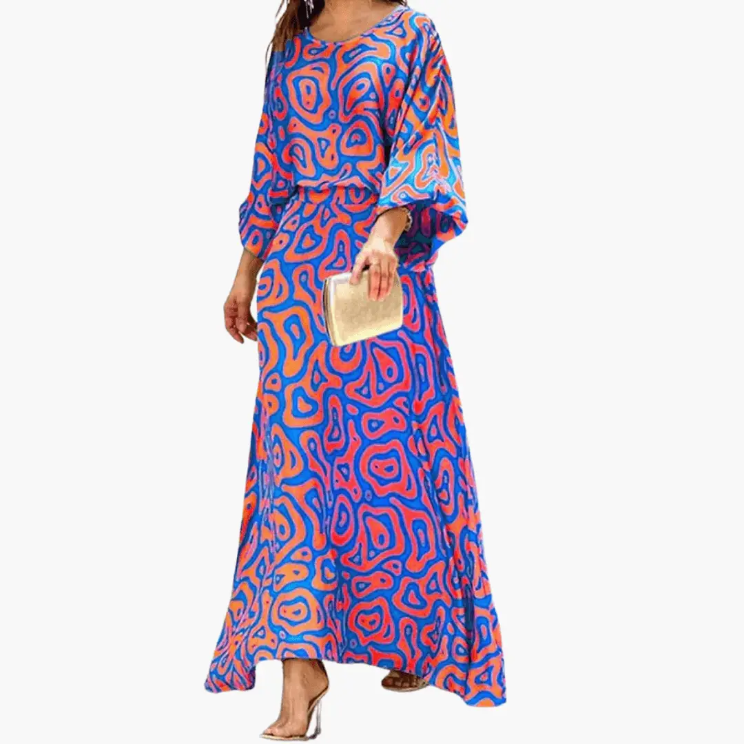 Gabriela | Women's maxi dress with boho-style print