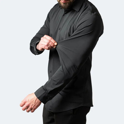 Fausto | Formelles Hemd mit flexiblem Sitz und langen Ärmeln  