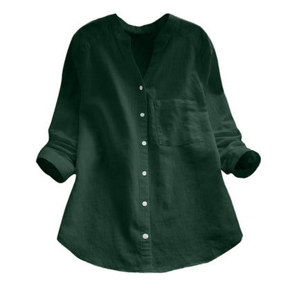 Velora | Blusa para mujer con botones y diseño relajado de estilo casual