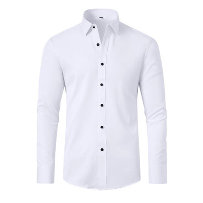 Zacarías | Camisa clásica de hombre de manga larga y corte ajustado | Slim