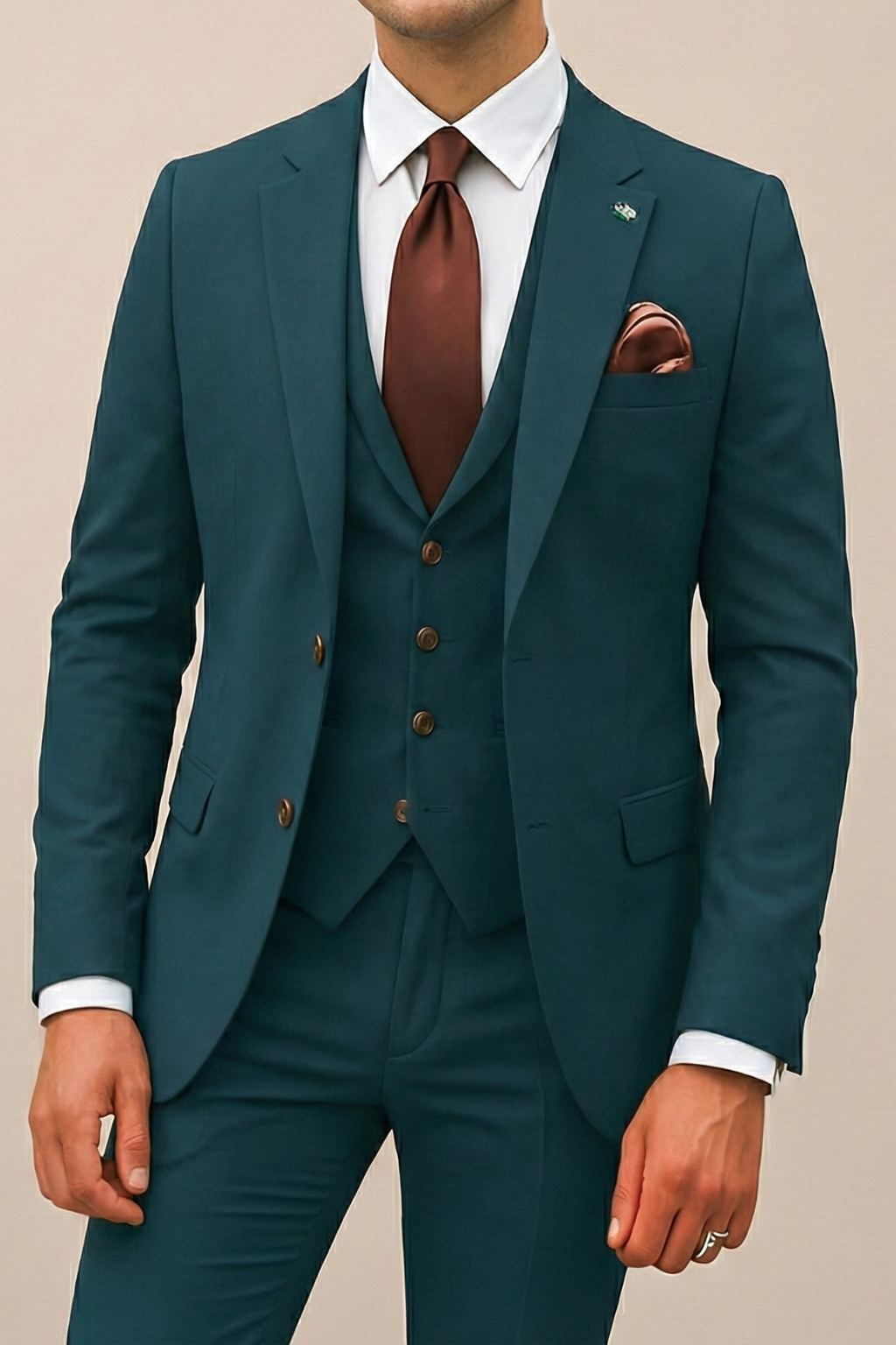 Sebastian | Eleganter dreiteiliger Slim-Fit-Anzug für Herren
