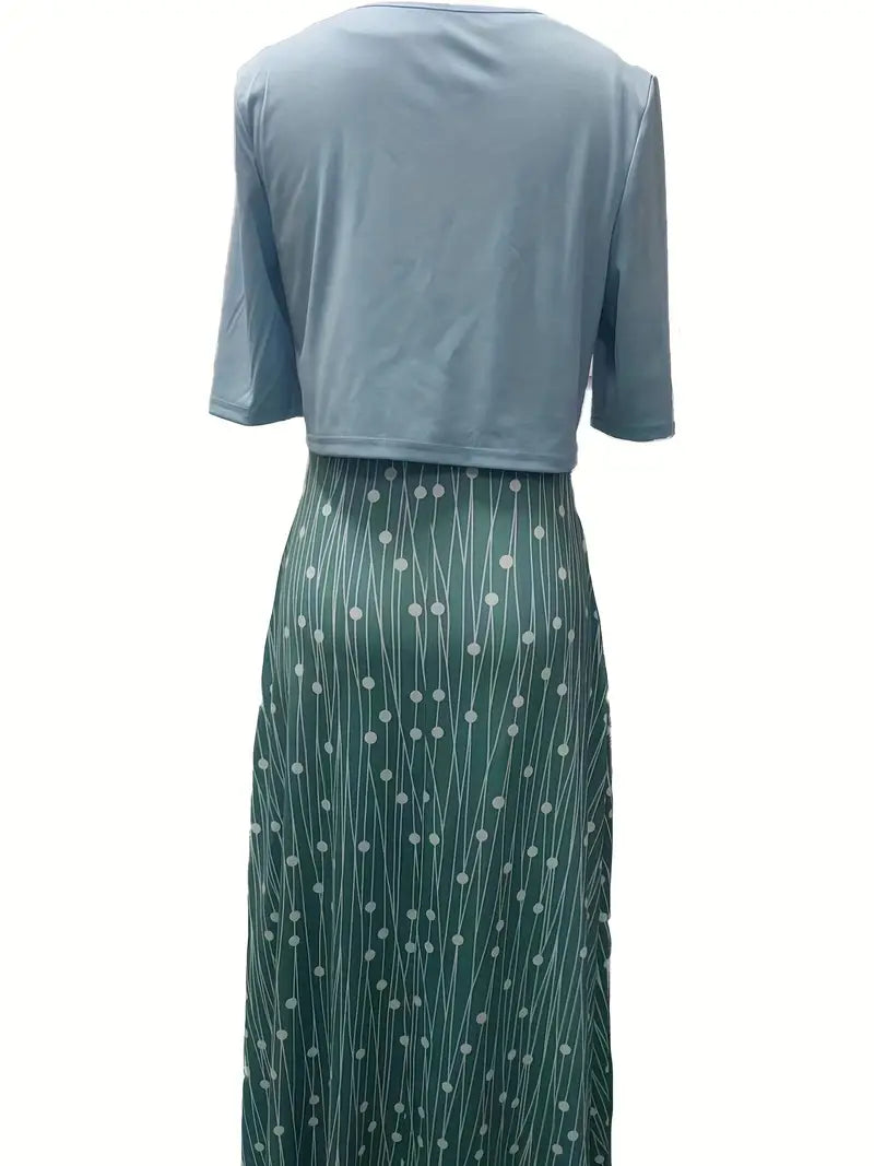 Sofía | Midikleid für Damen mit Blumenmuster und Jacke  