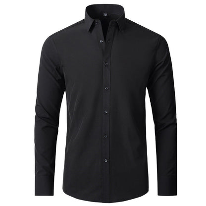 Zacarías | Camisa clásica de hombre de manga larga y corte ajustado | Slim